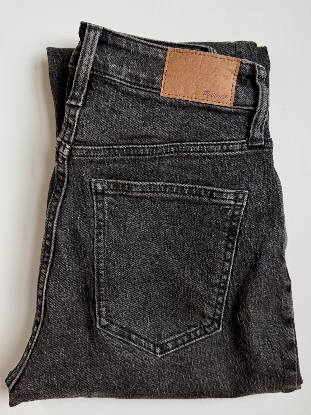 Madewell Jeans Curvy Perfect Vintage Straight High-Rise Stretch Black Size 25